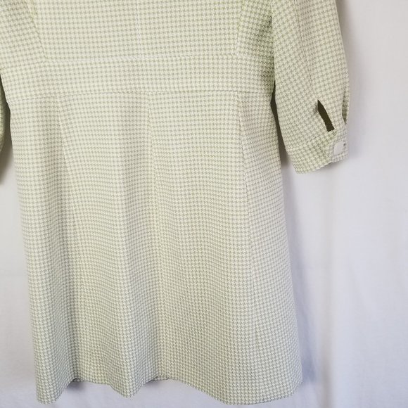 NWOT Larry levine long blazer coat 3/4 sleeve geomatical green size 14 (229) - Picture 13 of 13